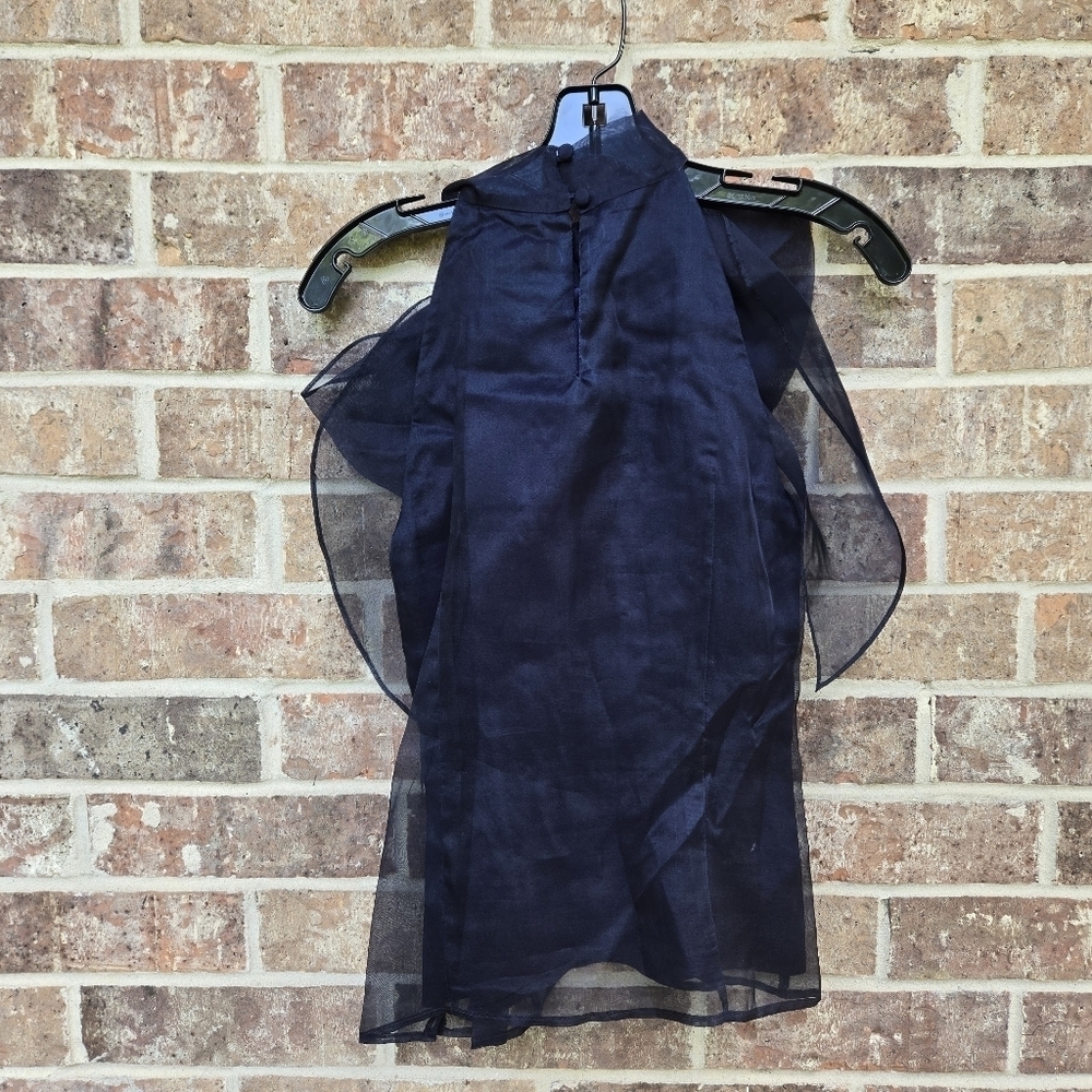 Bergdorf Goodman x Milly gwyneth bow halter top Size 4 - Picture 2 of 4